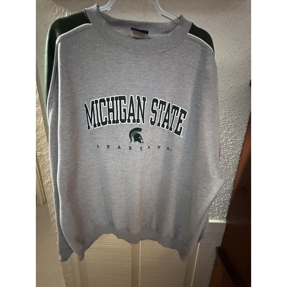 Michigan State Spartans Varsity Classics Gray Crewneck Sweatshirt - XL